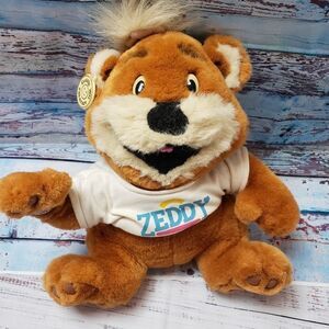 Rare VINTAGE Zeddy Canadian Zellers Store Mascot Plush  Teddy Bear Brown